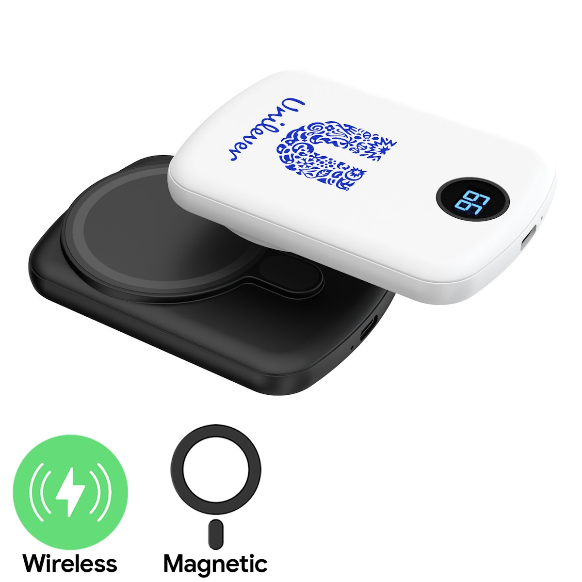 5,000mAh Slim MagSafe Magnetic Powerbank - in logo