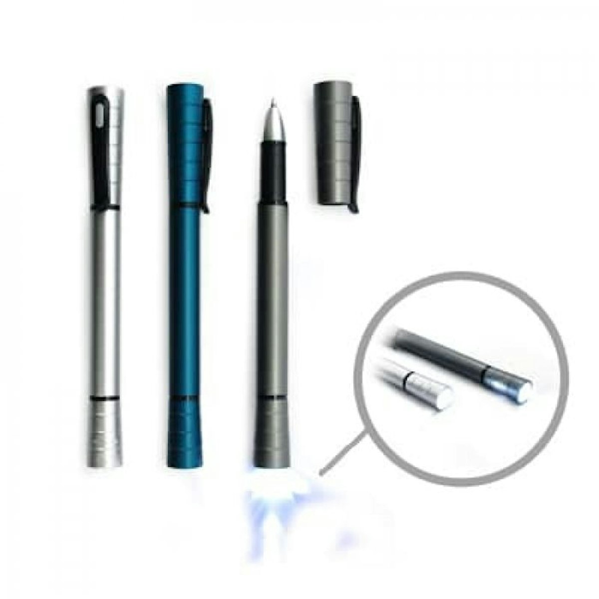 julie ball pen with torch light - custom logo