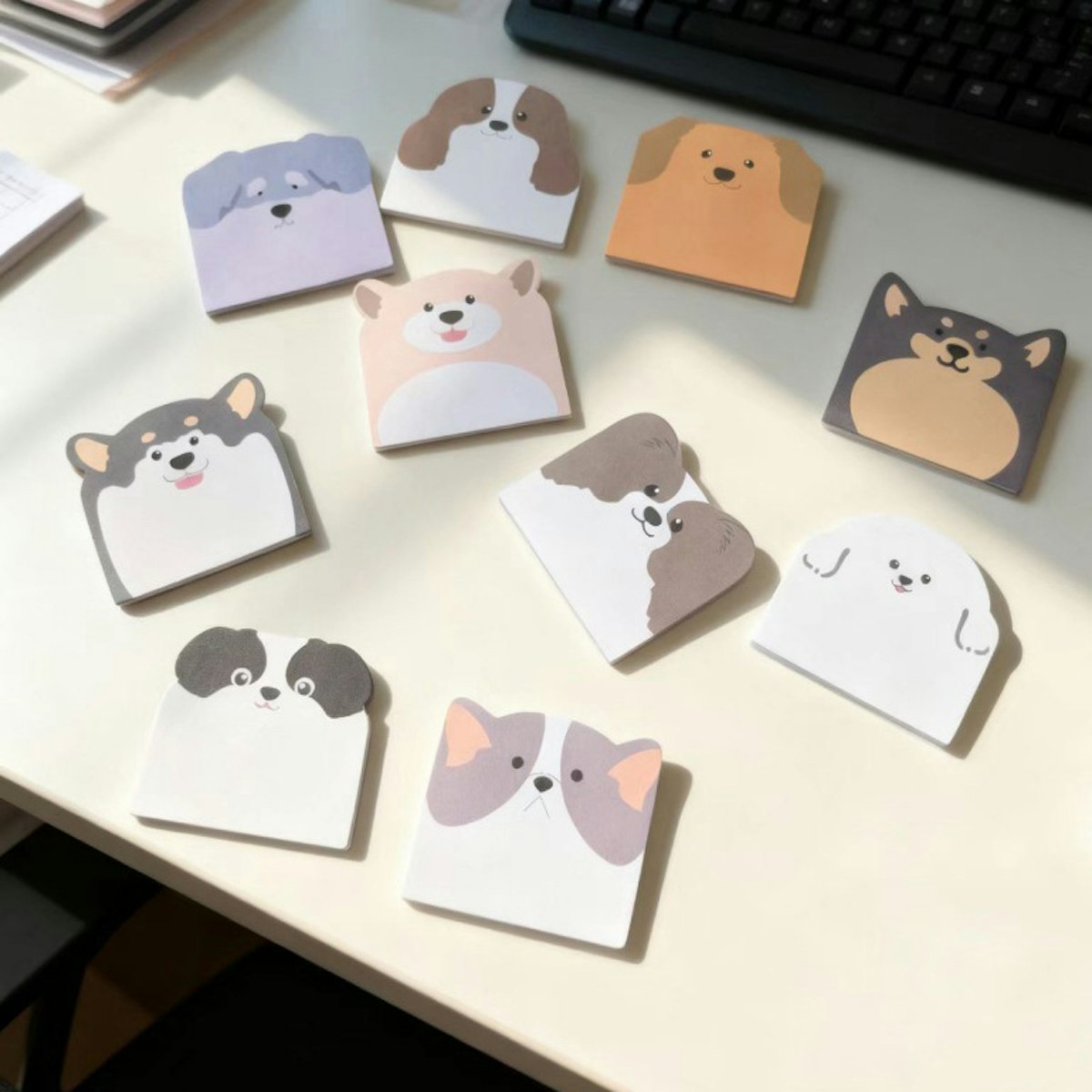 Customisable Shape Sticky Notes - in logo