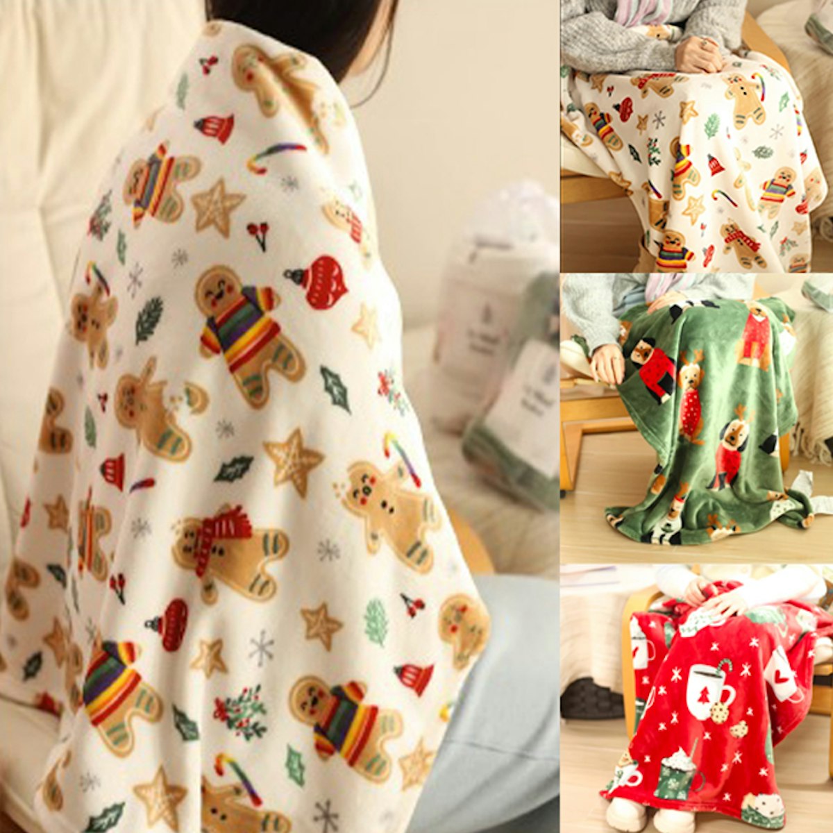 Christmas Lapghan ( Mini Blanket ) - custom logo