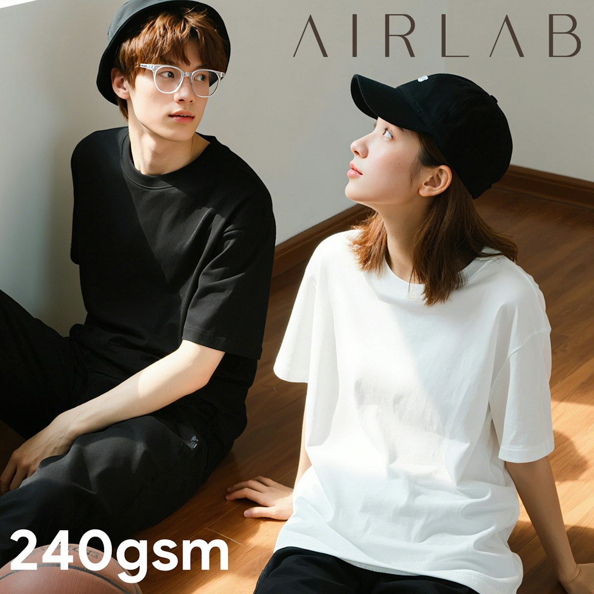 AIRLAB Hymax Oversized Premium Round Neck T-Shirt - custom logo