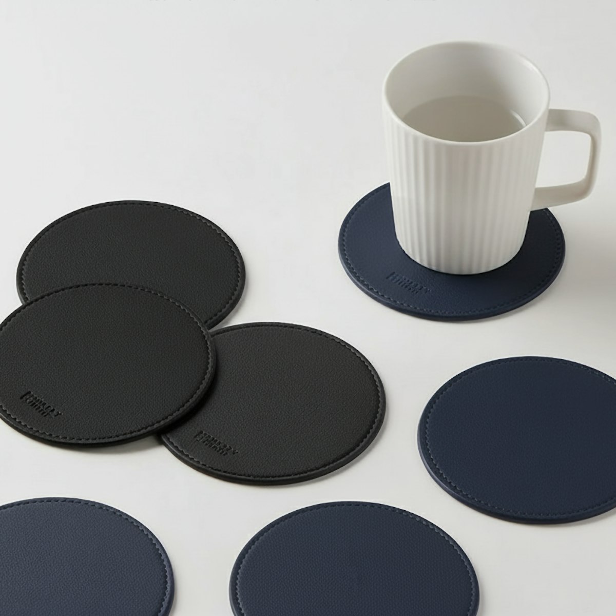 Leather Coaster - custom logo