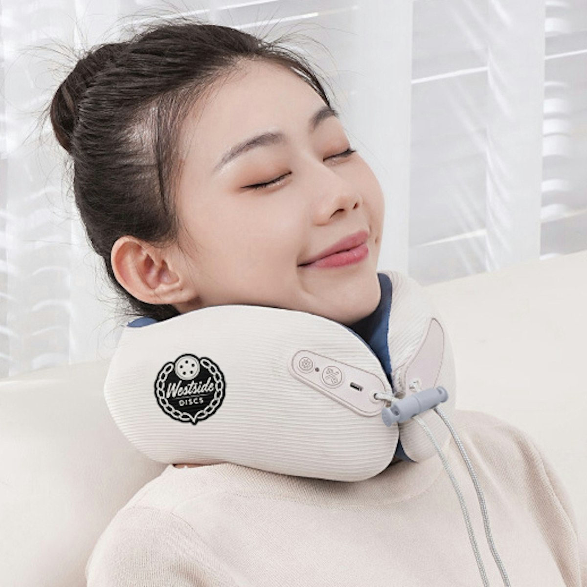 Ease Rechargeable Neck Pillow Massager - custom logo