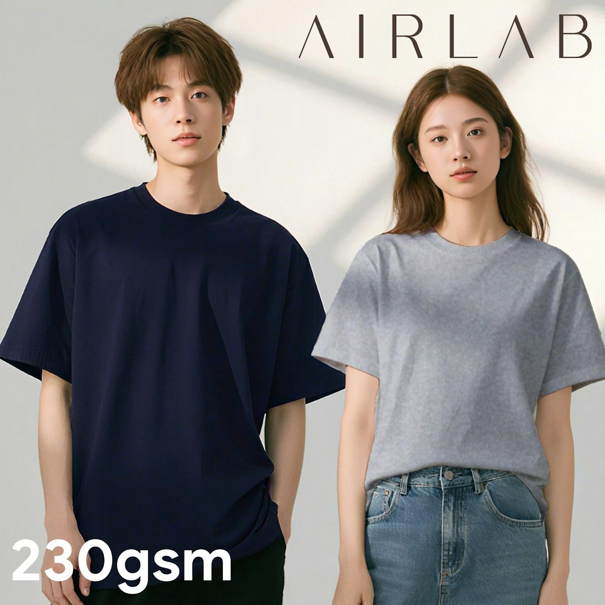 AIRLAB CoolTouch SORONA Cotton Round Neck T-Shirt - custom logo