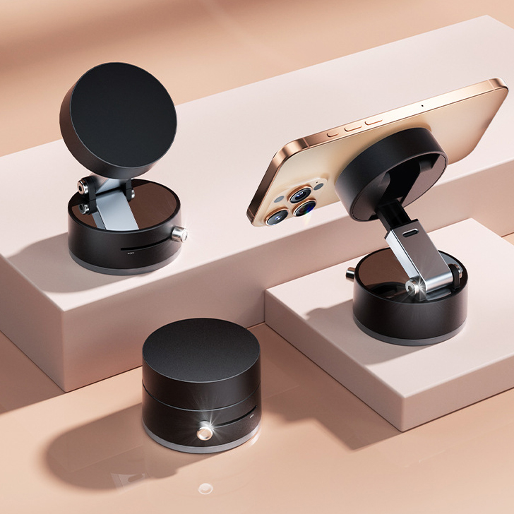 Giá Đỡ Điện Thoại Từ Tính Hút Chân Không Vortex - in logo thumbnail 2