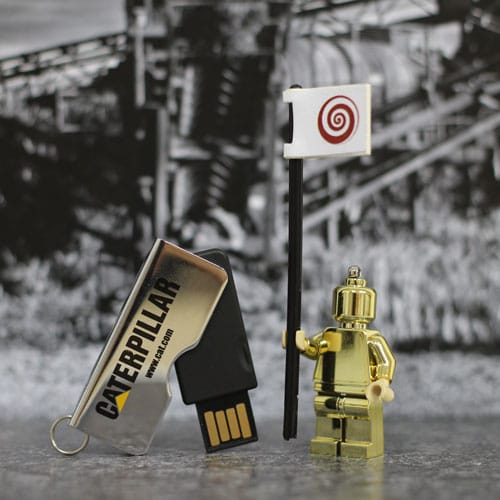 Slider USB Thumb Drive - custom logo thumbnail 2