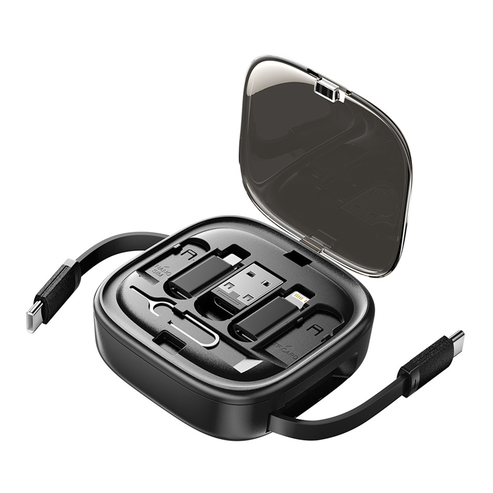 Bộ Cáp Sạc Đa Năng 60W Dây Rút - in logo thumbnail 2