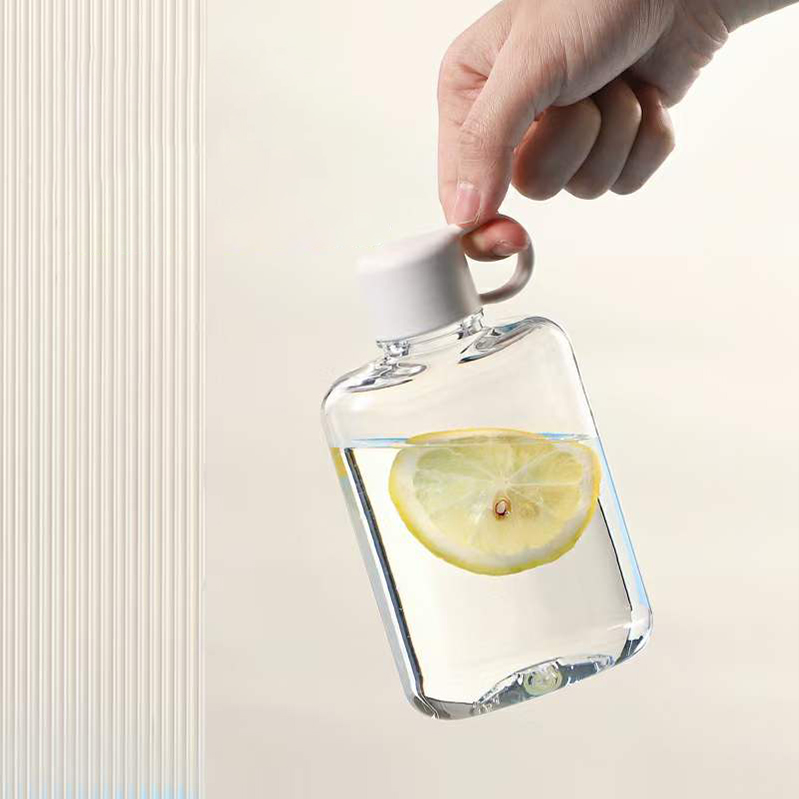 Bình Nước Dẹt Tritan 360ml (Không BPA) Thời Trang - in logo thumbnail 2