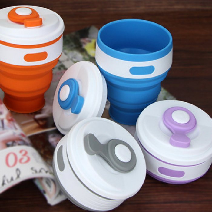300ml Collapsible Coffee Cup - custom logo thumbnail 2