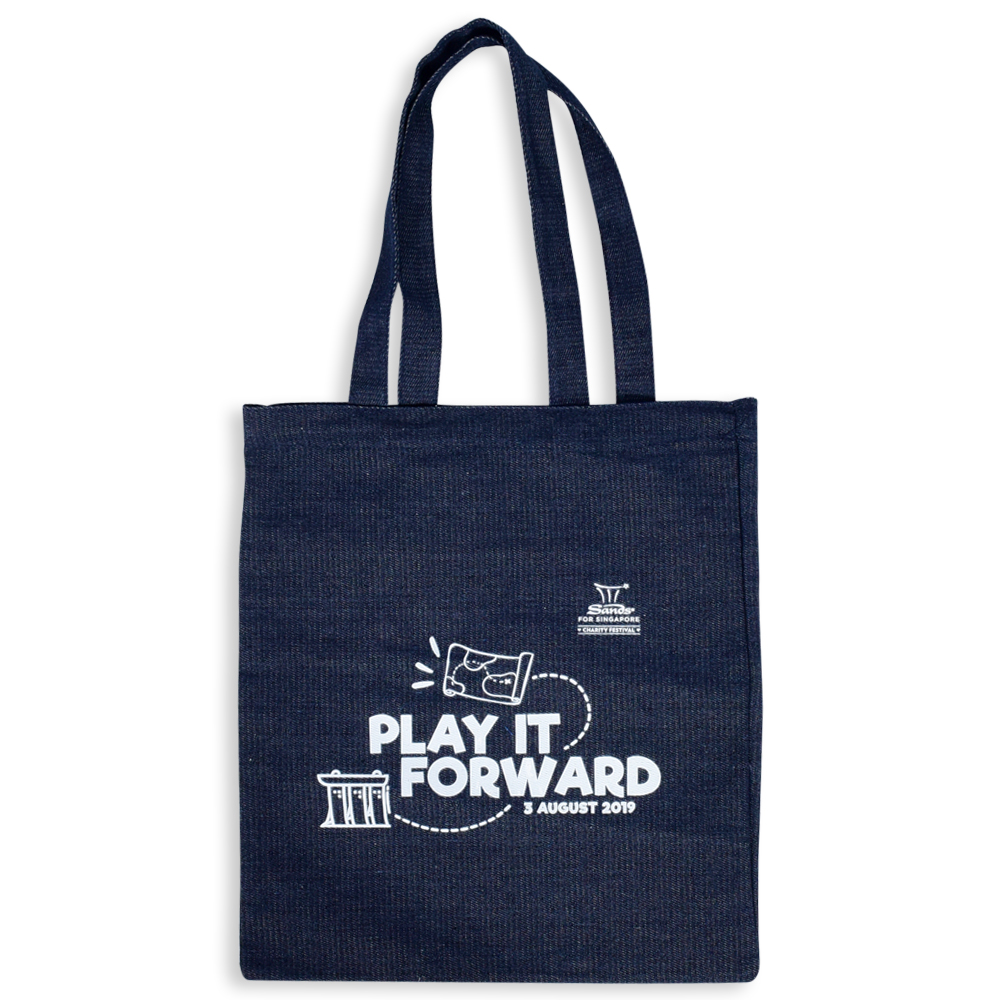 Túi Tote Denim A4 - in logo thumbnail 2