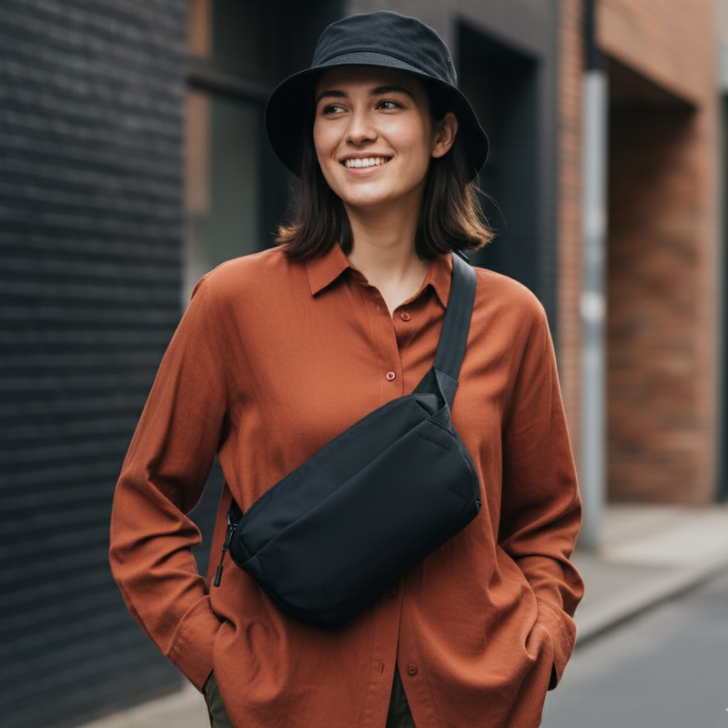 SOLARIS Orbix Túi Đeo Chéo Sling Nhỏ Gọn - in logo thumbnail 5