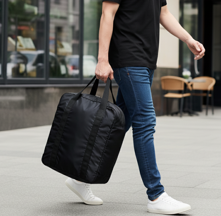 SOLARIS Mauritius Foldable  Portrait Travel Bag - custom logo thumbnail 2