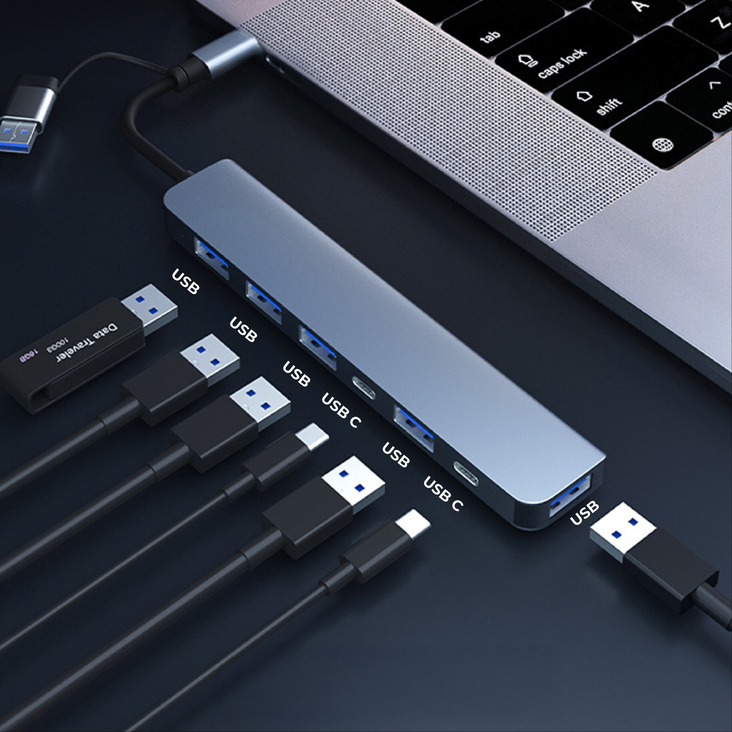 Hub 6 trong 1 USB-C - in logo thumbnail 3