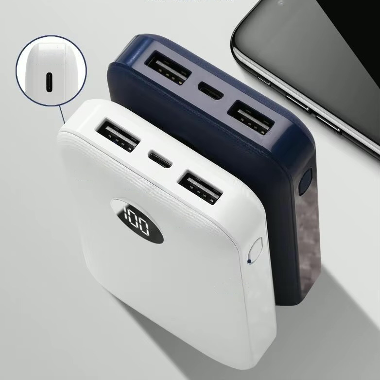 10,000mah Pocket Size Powerbank with LED Indicator - custom logo thumbnail 3