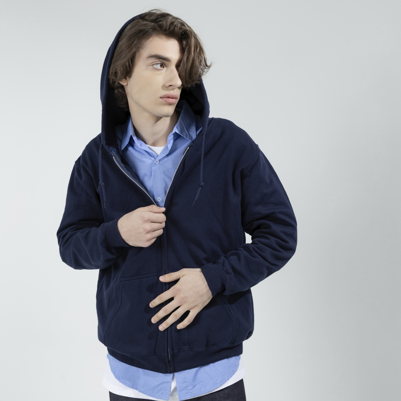 Gildan Heavy Blend Hoodie (With Zipper) - custom logo thumbnail 3