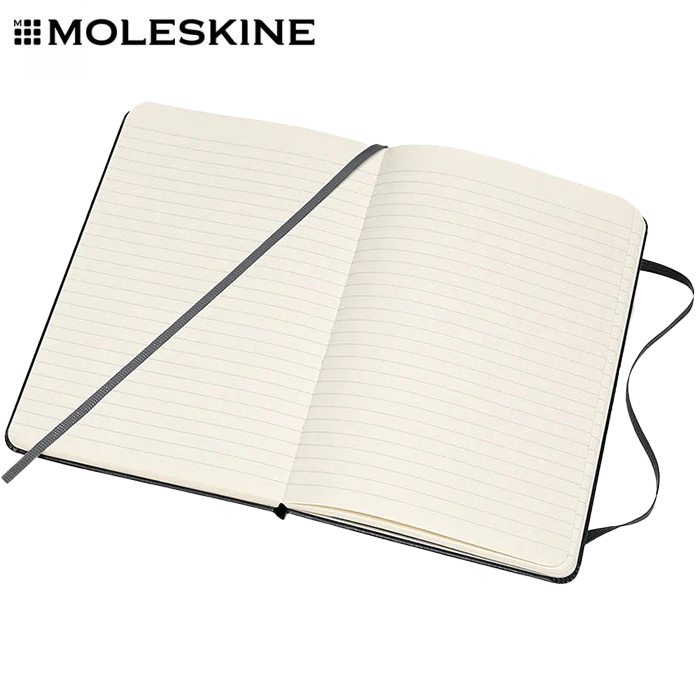 MOLESKINE A5 Classic Notebook - Ruled - Hardcover - custom logo thumbnail 3