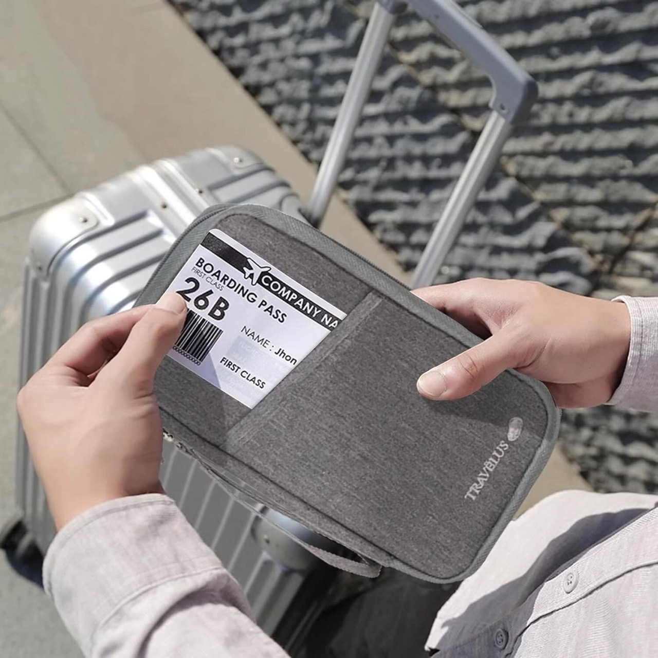 Multi-Compartment Travel Organizer (Wrist Strap Included) - custom logo thumbnail 3