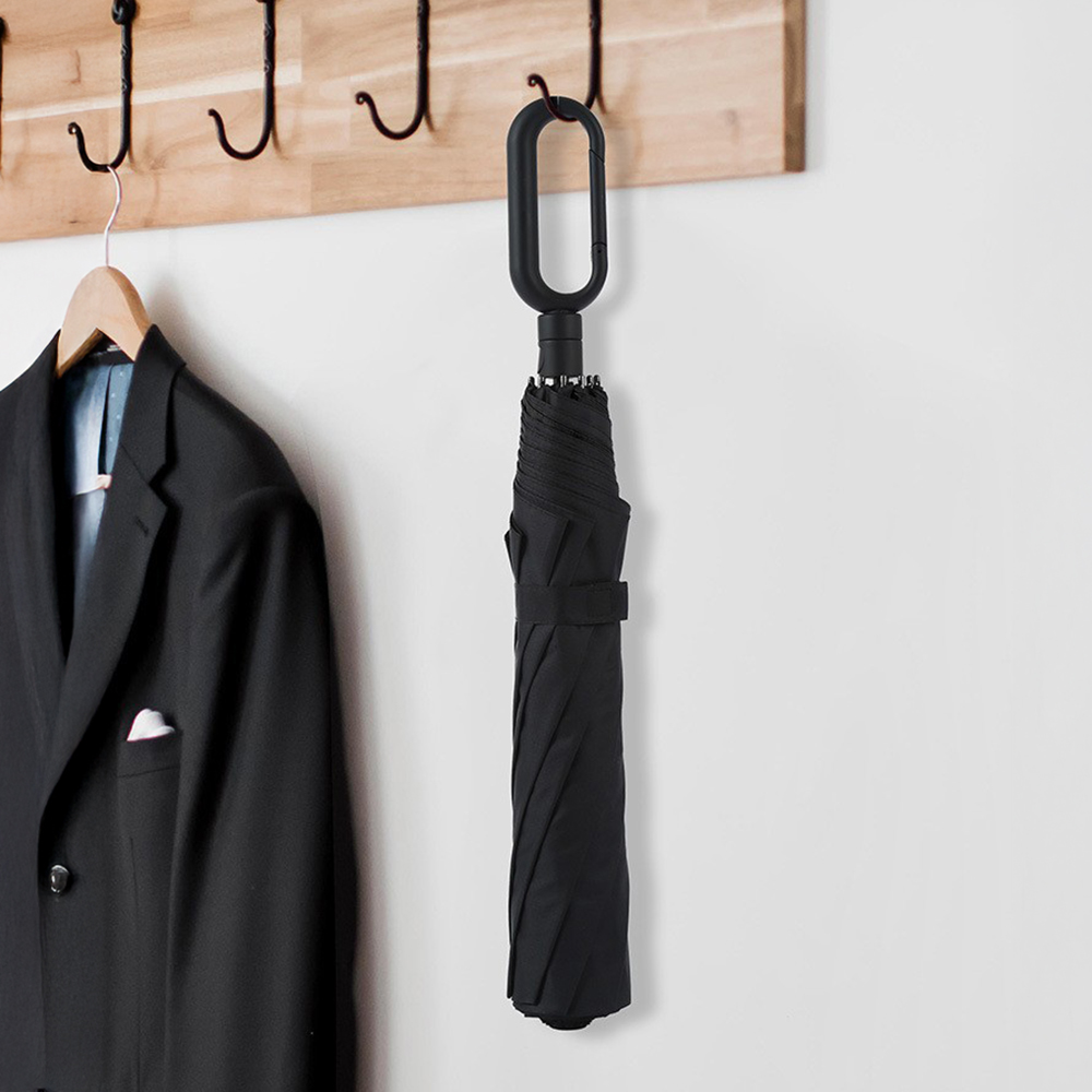 Ô (Dù) Tự Động Gấp Gọn RPET 23'' Kèm Móc Carabiner (Phủ UV) - in logo thumbnail 3