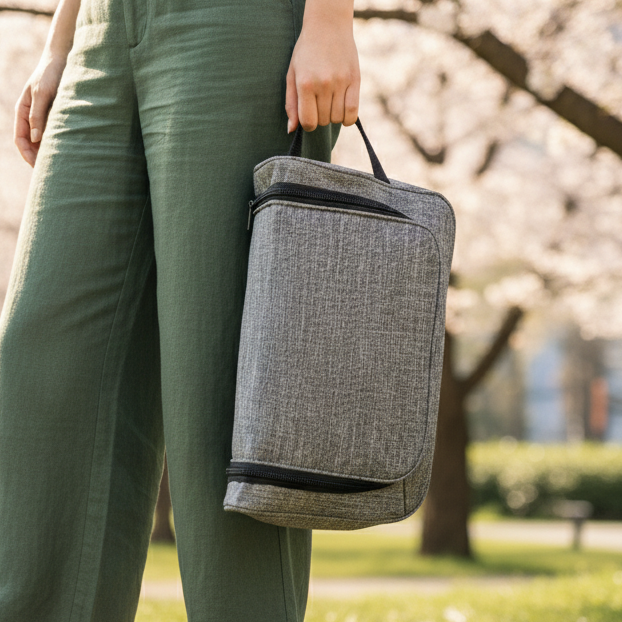 Kairos 2 in 1 Gym Pouch with Toiletries Holder - custom logo thumbnail 2