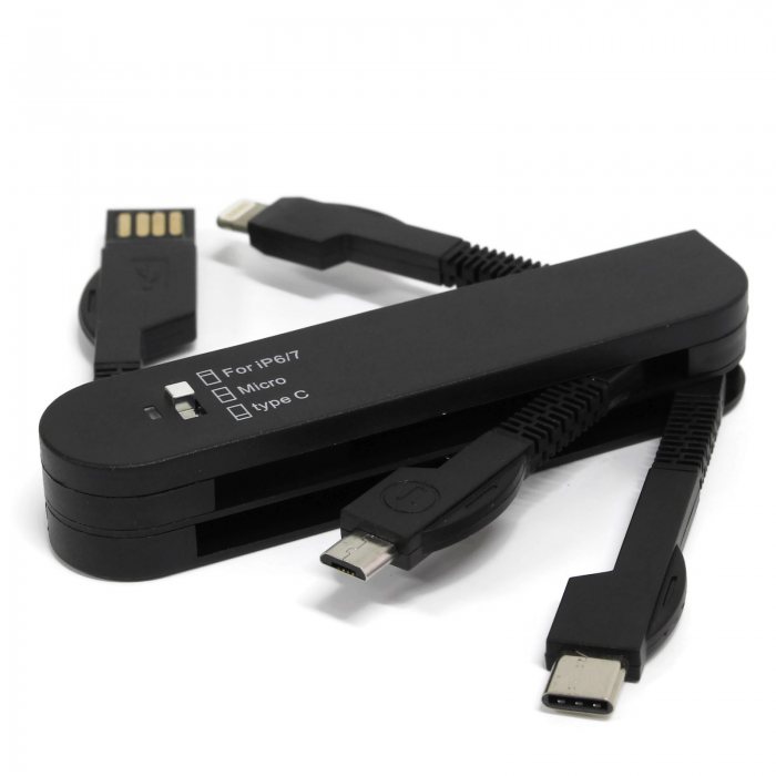 Cáp Xoay Đa Năng (Có Type-C) - in logo thumbnail 4