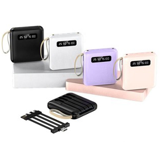 Pin Sạc Dự Phòng 10,000mAh Siêu Nhỏ Gọn Kèm Cáp Sạc Đa Năng - in logo thumbnail 4