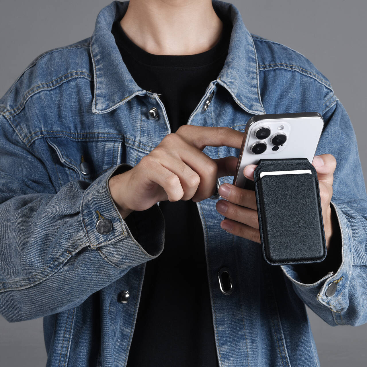 Ví Đứng Nam Châm SOLARIS - in logo thumbnail 4