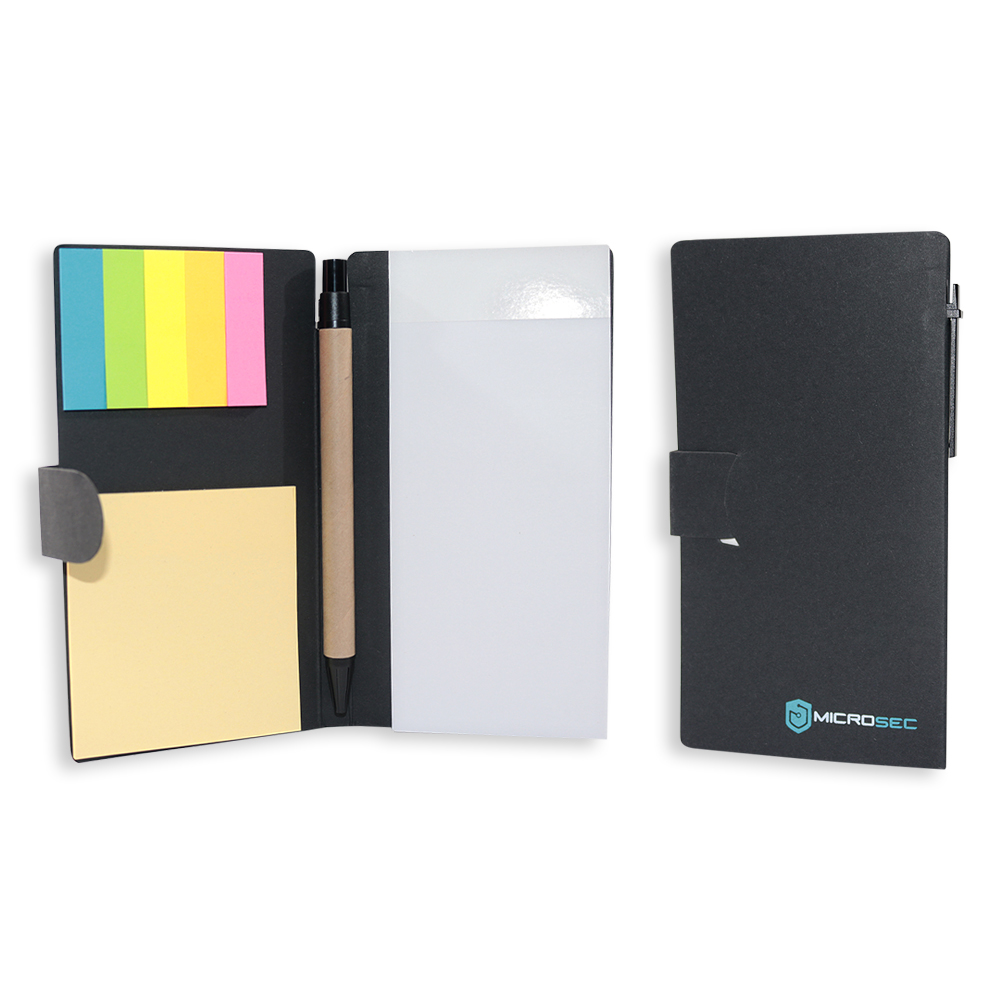 Eco-Friendly Notepad Set with Colour Tabs and Pen - custom logo thumbnail 4