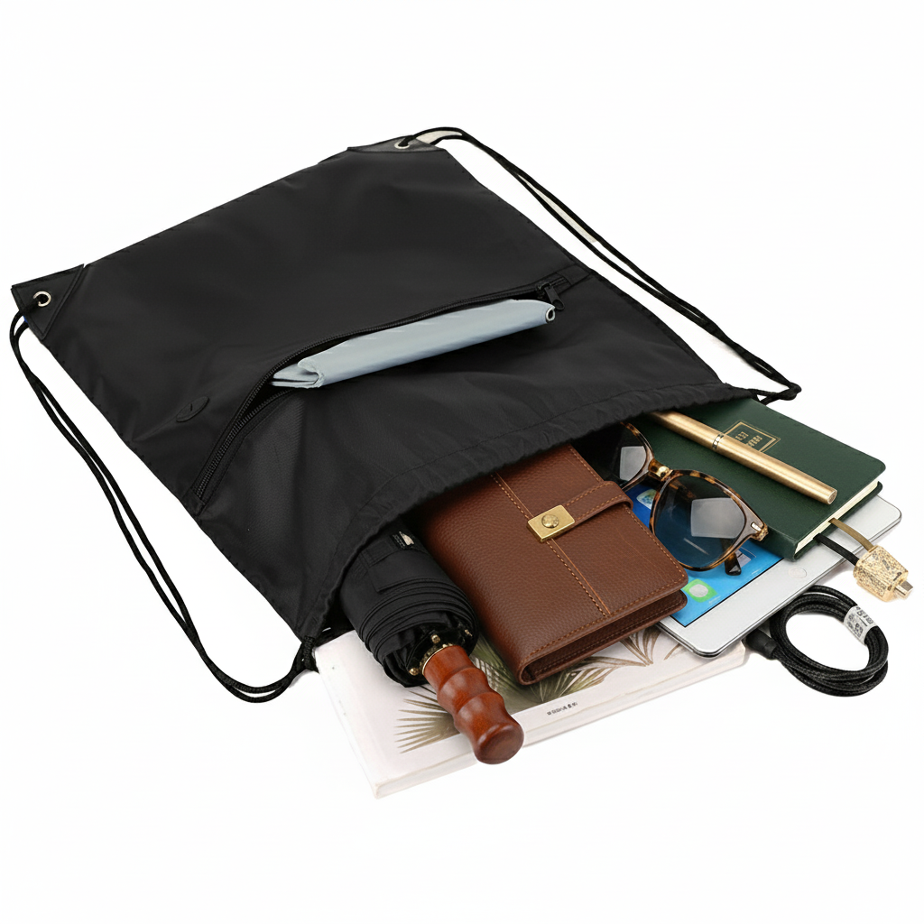 Túi Rút Robin Có Ngăn Trước Và Khe Cắm Tai Nghe - in logo thumbnail 5