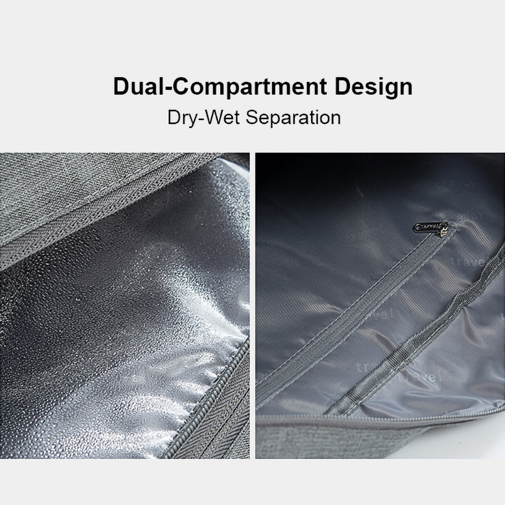 Spacious Travel Duffel Bag with Shoe Compartment (and Wet Compartment) - custom logo thumbnail 4