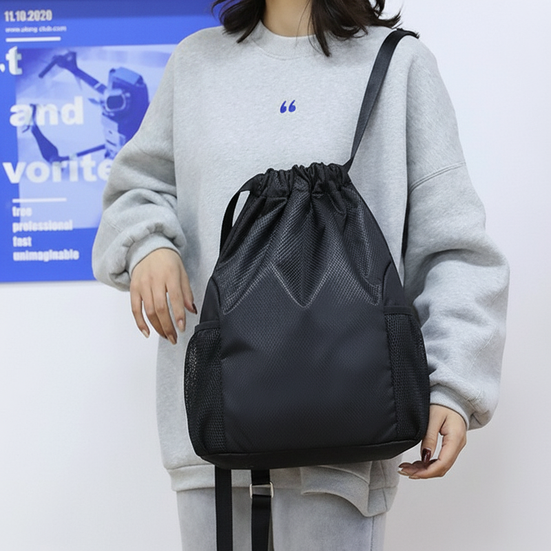 Ripstop Drawstring Backpack - custom logo thumbnail 7