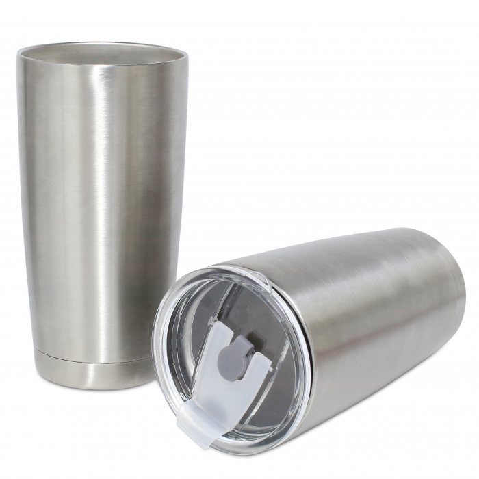 580ml Double Insulated Stainless Steel Tumbler with Lid (Straw friendly) - custom logo thumbnail 5