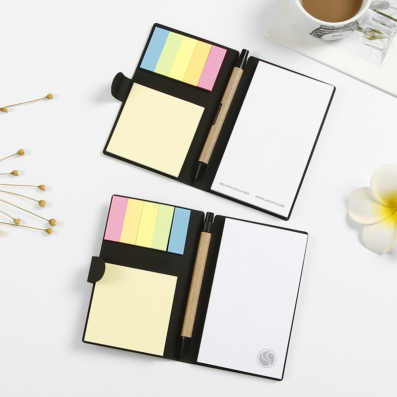 Eco-Friendly Notepad Set with Colour Tabs and Pen - custom logo thumbnail 5