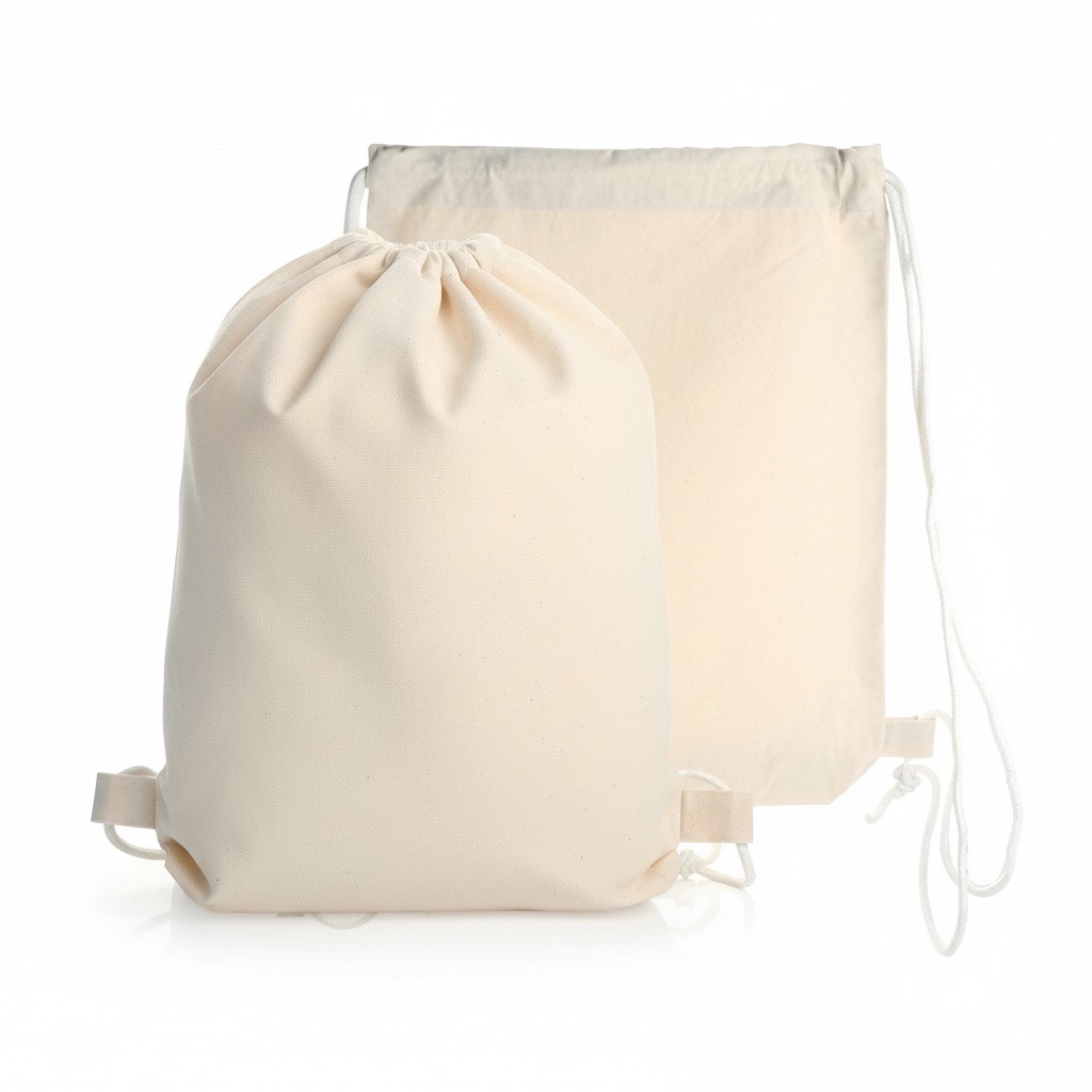 Canvas Drawstring Bag - custom logo thumbnail 5
