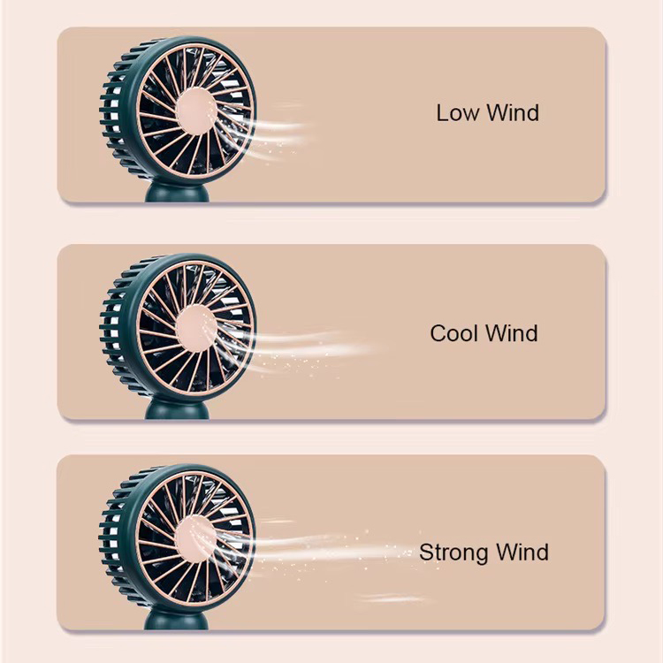 Quạt Cầm Tay Kèm Móc Khóa Carabiner - in logo thumbnail 6