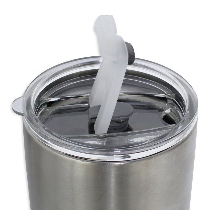 580ml Double Insulated Stainless Steel Tumbler with Lid (Straw friendly) - custom logo thumbnail 6