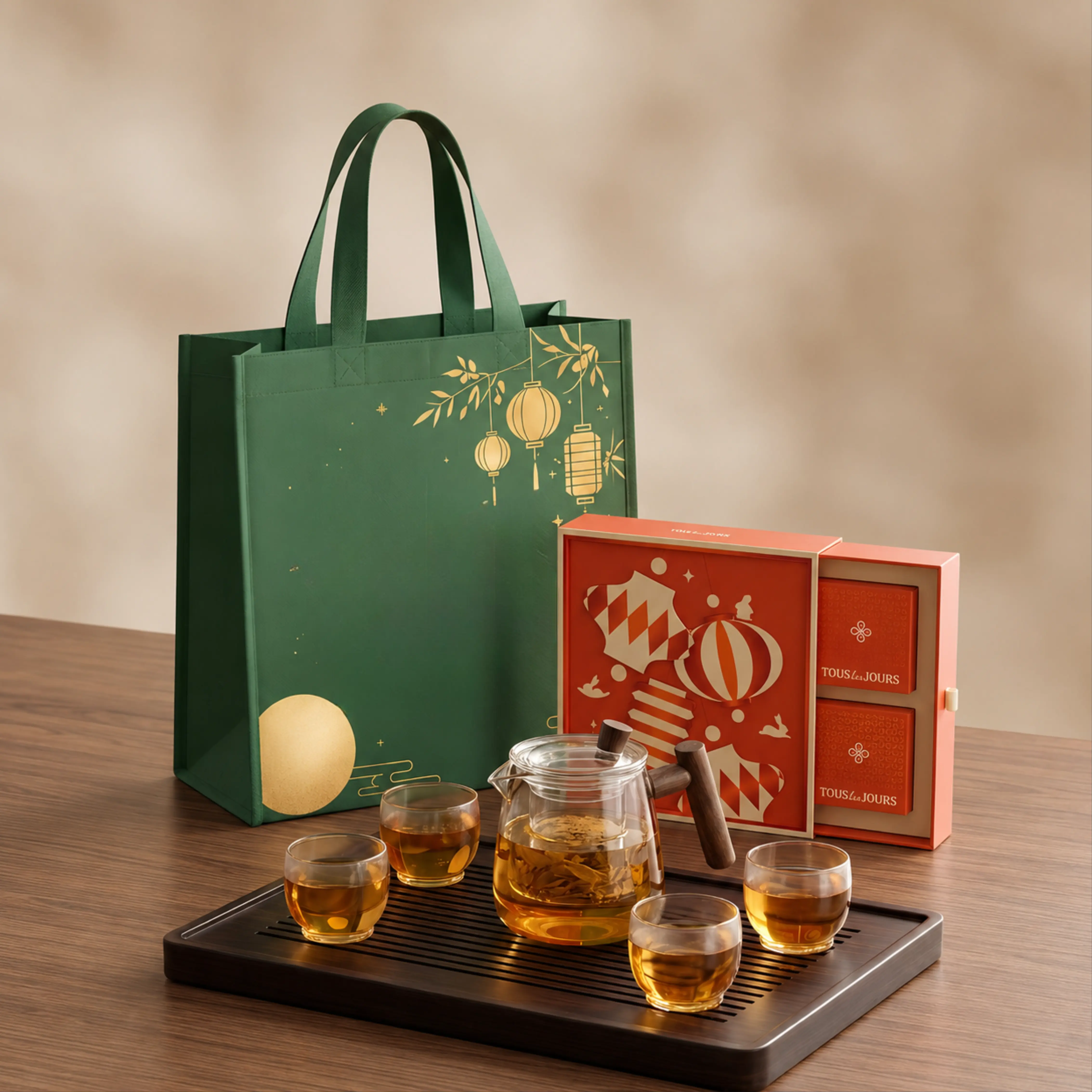 Dancing Lantern custom Mid-Autumn mooncake gift set