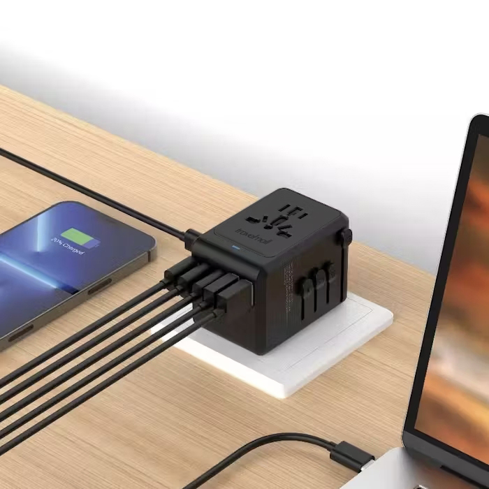Bộ chuyển đổi du lịch toàn cầu hiệu suất cao GaN 65W PD - in logo thumbnail 2