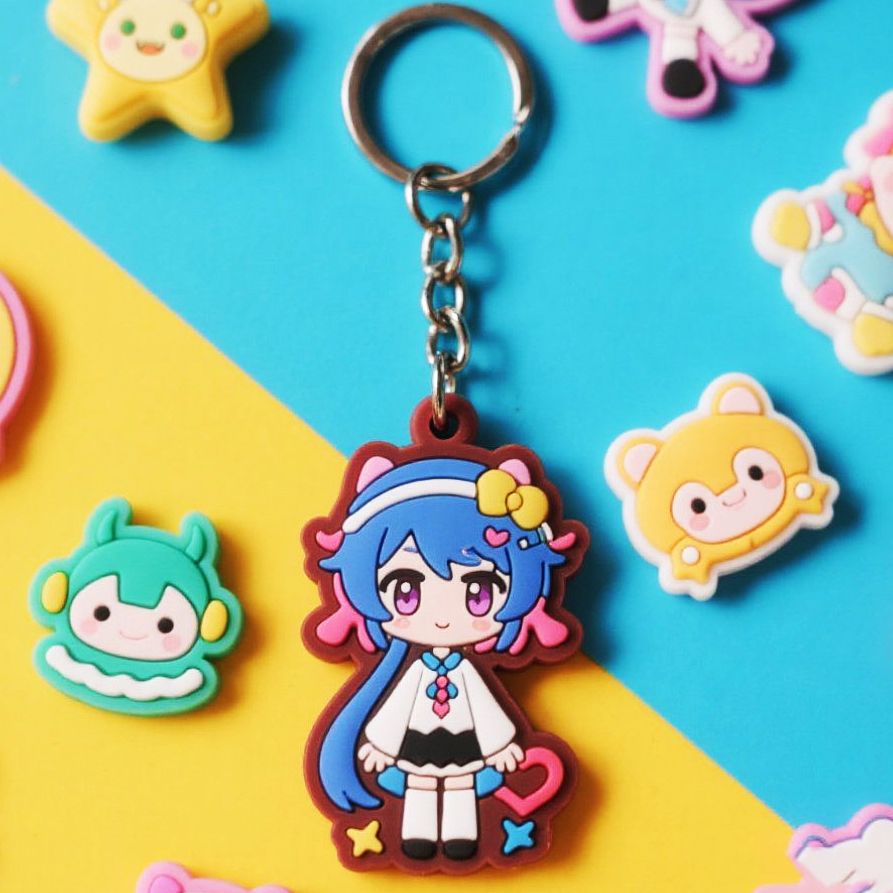 Customised Soft PVC Keychain - in logo