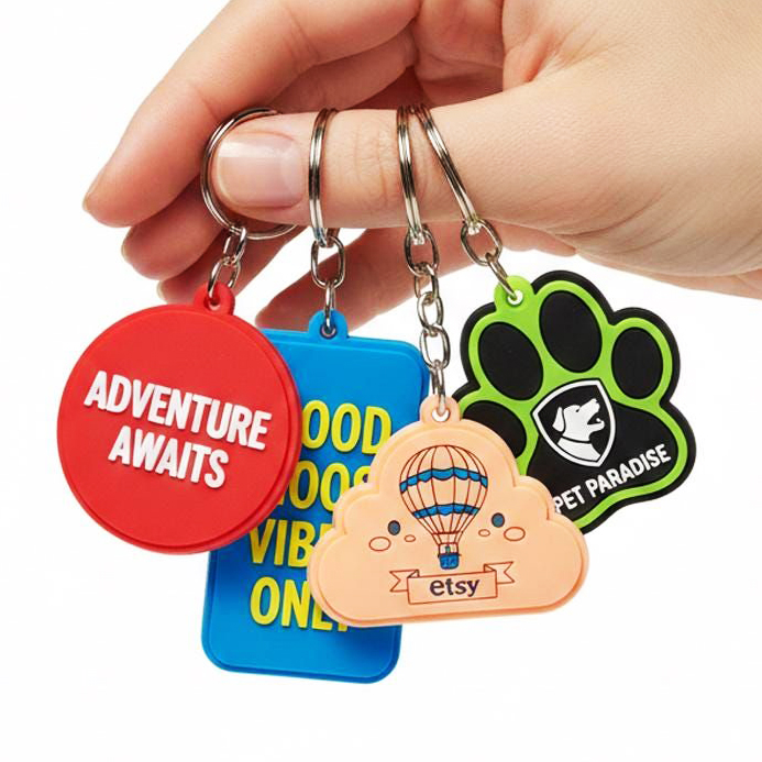 Móc khóa PVC mềm tùy chỉnh - in logo thumbnail 2