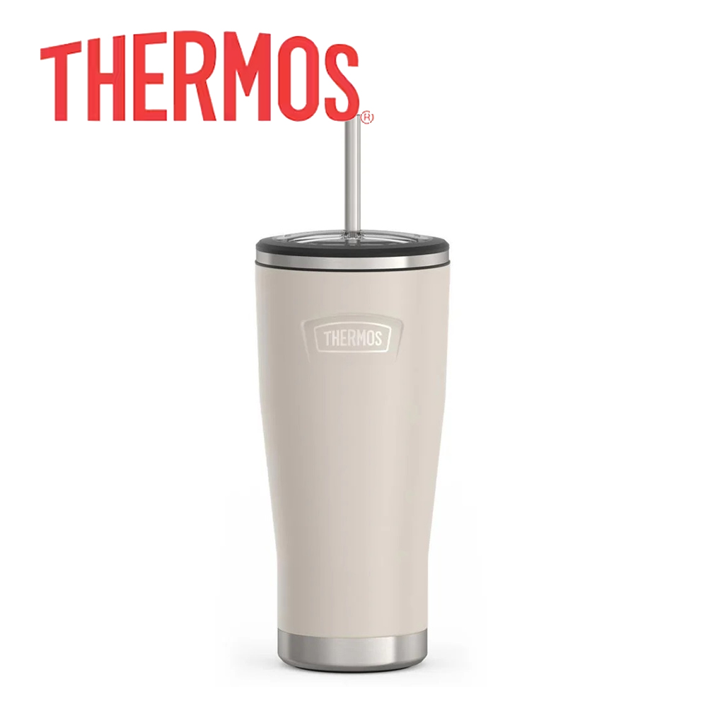 ICON Cold Tumbler with Straw (710ml) - in logo
